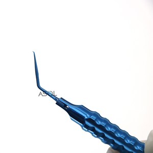 Pince à épiler en titane droite petite incision pince capsulorhexis instrument chirurgical de la cataracte