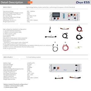 Baterai Deye BOS-G Pabrikan AS EU Paket Baterai 51.2V 100Ah 5kWh Baterai Penyimpanan Energi untuk Tenaga Surya - Product Image 6