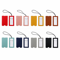 Étiquettes de bagages en cuir PU imprimables UV personnalisées, légères, pour cadeaux promotionnels et offres d'entreprise