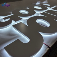 Signalétique LED 3D rétroéclairée personnalisée pour extérieur avec télécommande pour la maison, le bureau, les mariages et les entreprises