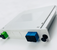 Divisor de fibra óptica de 1-2 PLC para redes interiores/exteriores (3G/4G/WiFi/pon/FTTH/CATV) Equipo de fibra óptica de caja de distribución FC SC
