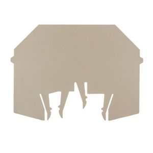 WTW En PARTITION PLATE (Terminal), Beige เข้ม, ความสูง: 86มม., กว้าง: 3มม., V-0, Wemid - Product Image 1