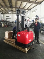 Heli Forklift 1.3Ton Electric Pedestrian Reach Truck Empileur à jambes larges CQDH13 pour palette à double étage avec ACCESSOIRE