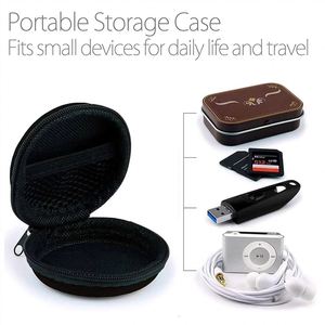 2026 New Portable Round EVA Bag Cases Personalized Custom Case Shockproof Data Cable <b>Storage</b> <b>Box</b> Zipper with Logo - Product Image 4