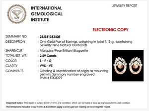 Pendientes Clásicos de Oro con Diamantes para Mujer, Brillo Brillante, Joyería Fina de Moda, Regalo para Boda, Compromiso, Fiesta - Product Image 6