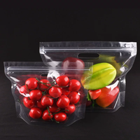 Sacs d'emballage respirants personnalisés anti-odeur avec fermeture éclair pour fruits et légumes, impression en héliogravure, vente en gros