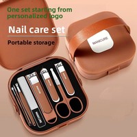 Trustloops Kit de manucure personnalisé sous marque privée, coupe-ongles, kit anti-éclaboussures, limes à ongles, OEM ODM, faible MOQ, échantillon