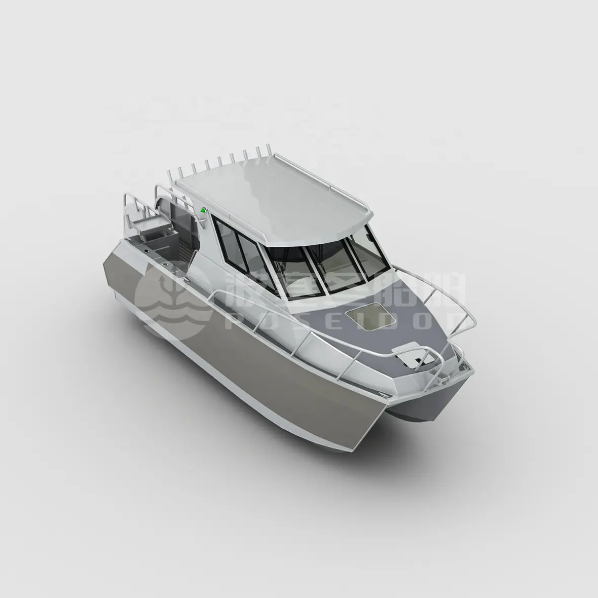Nouveau 8.8m 29ft De Luxe Bateau à Passagers Double Coques Bateaux En Aluminium Catamaran