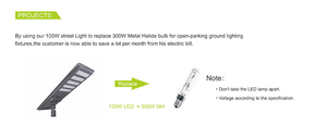 400W AC/DC <span class=keywords><strong>LED</strong></span> 태양광 고속도로 가로등 IP67 등급 120도 빔 각도 알루미늄 조절식 스피곳 리튬 배터리 12V/36AH CE 인증 - Product Image 4