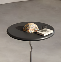 Table console en acier inoxydable de luxe moderne, design italien minimaliste, haut de gamme, pour couloir