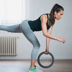 Custom Unisex Rubber Iron Yoga Pilates <b>Kit</b> with Resistance Band <b>Magic</b> Circle Yoga Block Pilates Ring - Product Image 3