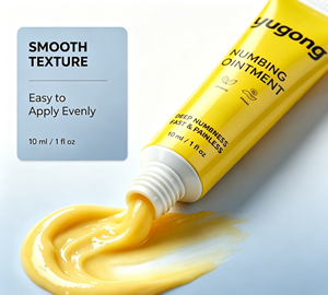 Crème anesthésiante apaisante Yugong. Micro-lames PMU à action rapide, effet désensibilisant cutané. Soins doux et durables. 10 ml - Product Image 3