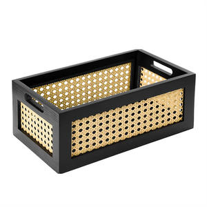 Boîte de rangement moderne multifonctionnelle empilable en bois massif écologique de grande taille sur mesure avec poignées pour chaussures - Product Image 2