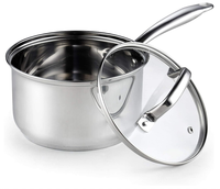 Ensemble de Batterie de Cuisine de Luxe en Acier Inoxydable de Bonne Qualité, 8 Pièces, avec Appareils de Cuisine Intelligents