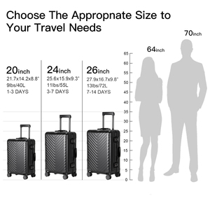 Valigia Premium <span class=keywords><strong>in</strong></span> Alluminio: Leggera, Approvata TSA, Bagaglio a Mano <span class=keywords><strong>per</strong></span> Viaggi d'Affari e Ufficio - Product Image 4
