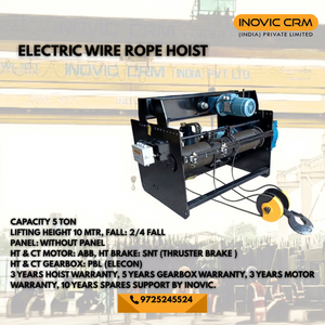 รอกสลิงไฟฟ้าแบบใหม่พร้อมระบบควบคุม VFD โครงสร้างโลหะ ประหยัดพลังงาน ยกของได้อย่างแม่นยำ รับน้ำหนักมาก 1 ตัน 3 ตัน 7.5 ตัน - Product Image 1