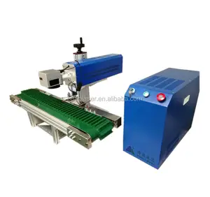 Pen Fiber Laser Marking Machine With Conveyor Belt fiber laser power 20W 30W 50W 100W 200W with CE