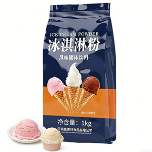 DDYO Mezcla en Polvo para Helado Suave con Sabor Frutal, Azúcar y Trozos de Galleta Crujiente Incluidos para Fiestas Infantiles y Catering - Product Image 1