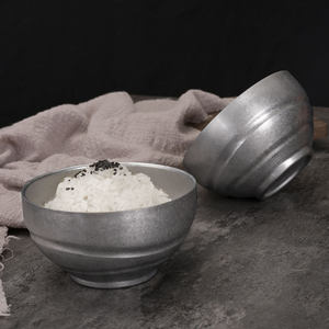 Bol à double paroi en acier inoxydable 304, bol isolé pour riz et soupe, plat de cuisson pour le camping en plein air, couleur unie X5415 - Product Image 2