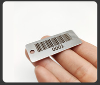 Placa de Identificación de Acero Inoxidable para Vehículos Eléctricos con Código QR y Código de Barras, Grabada con Láser, Resistente a la Corrosión, Grabado en Metal Dorado