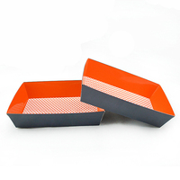 Kraftpapier Wegwerp Barbecue Kip Chop Frietjes Eten Fruit Salade Olie-Proof Open Lade Gecoat Papier Papier Of Plastic deksel Accepteren