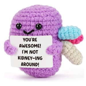 Interessante Regalo a Forma di Reni: Peluche Viola all'Uncinetto a Forma di Reni per Amici, Colleghi e Famiglia - Product Image 2