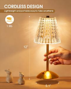 โคมไฟตั้งโต๊ะ LED ไร้สายรูปดาว ปรับได้ ทันสมัย แบตเตอรี่ชาร์จใหม่ได้ หรี่แสงแบบสัมผัส พกพาสะดวก สำหรับอ่านหนังสือ ปรับอุณหภูมิสีได้ 3 ระดับ - Product Image 5