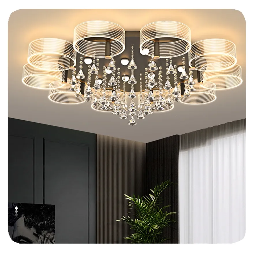 New fashionable living room Modern Style Smart Indoor Home Lighting Decorative 24w 36w 54w 108w 128w Led Ceiling Light Lamps