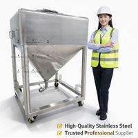 Réservoir de stockage de sucre en poudre en acier inoxydable 304/316