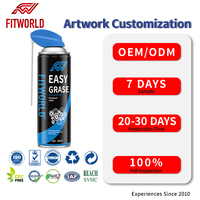 FITWORLD 500ML OEM ODM Spray Lubrificante Industriale Facile da Applicare, Grasso ad Alta Adesione per Manutenzione Attrezzature