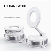 Support de téléphone magnétique à ventouse, support de téléphone rotatif à ventouse magnétique avec grande ventouse en silicone pour voiture