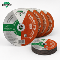 Disque de coupe 180x1,6x22,2 mm, disque abrasif ultra fin de 7 pouces pour meuleuse d'angle, métal, acier inoxydable