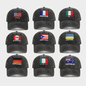 Gorra de Béisbol con Temática de Fútbol 2026, Bordado de Bandera Nacional, Protección Solar, Ideal para Aficionados al Fútbol - Product Image 1