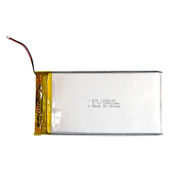 DTP 1265135 3.7v Lipo Li-Ion Battery Cells 10000mAh Lithium Polymer Battery For Power supply