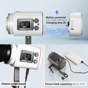 JINBEI EF-60RGB 60 W RGB การถ่ายภาพแบบพกพา Ultra-ขนาดกะทัดรัดมือถือกลางแจ้ง LED ชุดวิดีโอพร้อมแบตเตอรี่ - Product Image 5