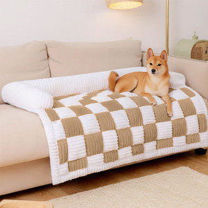 Cama Ligera para Mascotas, Colchón Rectangular para Perros, Cama de Felpa Cálida para Perros, Sofá Cama para Perros y Gatos, Cama Cálida para Mascotas - Product Image 1