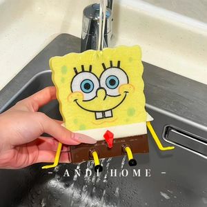 Spugna per piatti <span class=keywords><strong>SpongeBob</strong></span> SquarePants con spazzola per la pulizia, strumento per la pulizia <span class=keywords><strong>di</strong></span> pentole, per la casa, la cucina e il dormitorio - Product Image 3