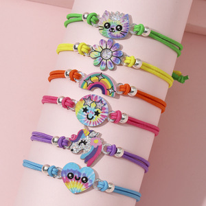 Accesorios <span class=keywords><strong>de</strong></span> Venta caliente buenos amigos pulsera para niños minoría femenina <span class=keywords><strong>de</strong></span> alto grado círculo <span class=keywords><strong>de</strong></span> pelo cuerda para el cabello conjunto <span class=keywords><strong>de</strong></span> joyas para niñas - Product Image 3