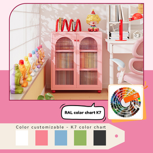 Libreria Moderna in Acciaio Rosa Arrotondato, Ecologica e Portatile, Sicura per Camere dei Bambini, Camere da Letto, Soggiorni, Hotel e Appartamenti - Product Image 5