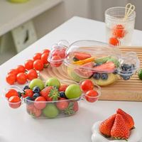 Boîte d'emballage transparente en plastique pour mini macarons, desserts, biscuits fourrés à la crème, gâteaux aux fruits et tiramisu pour enfants, spécial fêtes