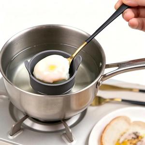 Moldes de silicona de grado alimenticio para huevos pochés, recipientes reutilizables antiadherentes para freidora de aire, aptos para <span class=keywords><strong>microondas</strong></span>, herramienta para el desayuno - Product Image 2