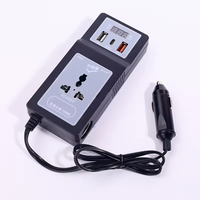 Convertisseur de courant pour voiture 12V vers 220V 200W Chargeur multifonctionnel USB Type C Charge rapide