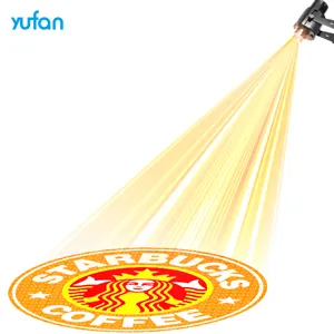 Yufan publicité projecteur lumière extérieure étanche télécommande logo personnalisé projecteur gobo