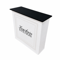 Table de station pliable pour porte-clés par sublimation, idéale pour les événements de mariage, les photobooths et comme comptoir portable pour les salons professionnels