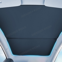 Pare-soleil sur le toit de la voiture toit ouvrant pare-soleil aimant 2024 nouveau pare-soleil de voiture anti uv pare-soleil plié toit en verre pour Tesla modèle y