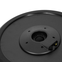Beatello Cymbales électriques en caoutchouc noir de 15 pouces Pliable Ergonomique Compatible Effecteurs Crash Cymbales pour batterie