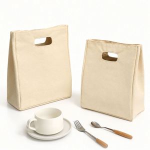 Bolsa de Lona Portátil Mini con Asas, Bolsa Pequeña de Algodón para Teléfono, Cartera, Llaves, Uso Diario - Product Image 1