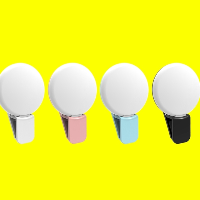Dropshipping RK17 Portable 4000K Warm/ White Light Live Show LED Fill Light Clip Mini Selfie Beauty Light