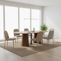 Table à manger en bois de style nordique, moderne, extensible et pliable, vente en gros du fabricant