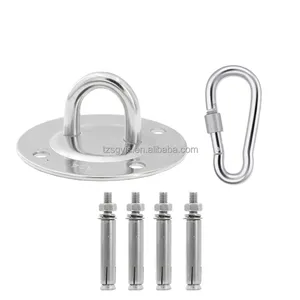 In Acciaio Inox Heavy Duty Yoga Appeso Ganci Amaca Ganci Durevole Montaggio A Soffitto per il Portico Sedia Palestra Altalena